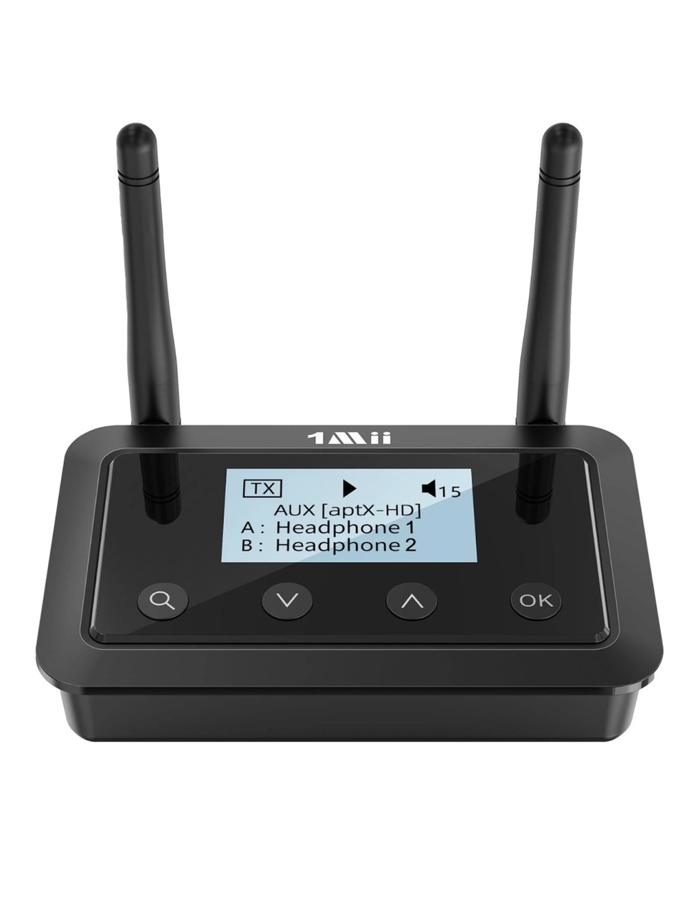 1Mii B03+ Bluetooth Transmitter Receiver for TV Home Stereo, Standard,Black  NEW